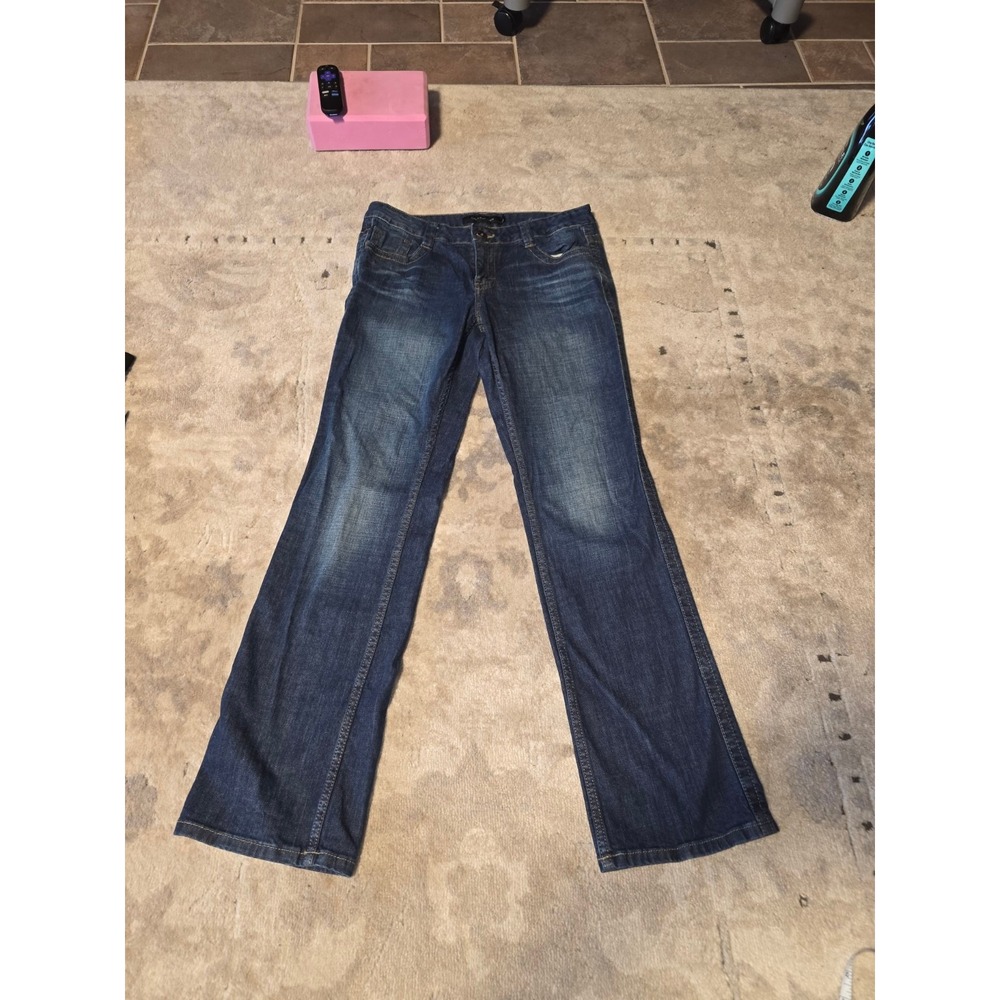 Calvin Klein Jeans Womens 10 Lean Boot Dark Wash Bootcut Denim Y2K